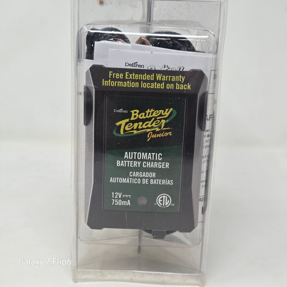 Deltran Battery Tender Junior 12V 750mA Automatic Battery Charger 021-0123 NEW